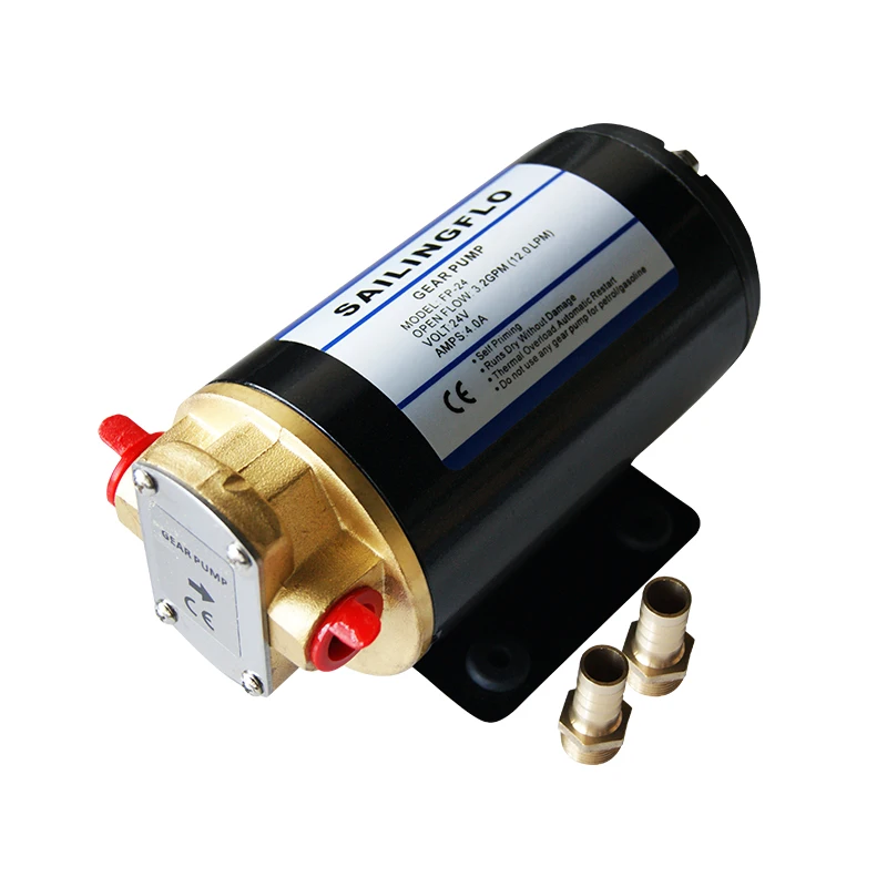 FP-24 24V  Electric 12LPM  Self-priming Gear Oil Pump