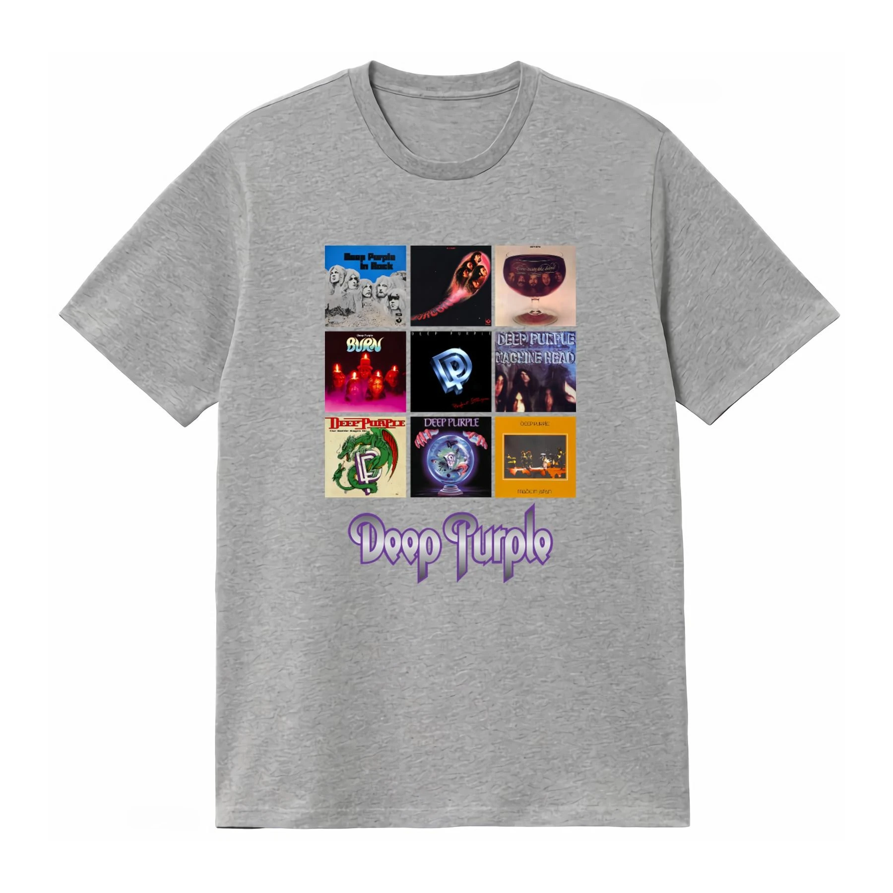 Rock Band Deep Purple T-Shirt Ian Gillan Roger Glover Burn Stormbringer in Music Album Cover Men's Clothing 2026 Summer T Shirt