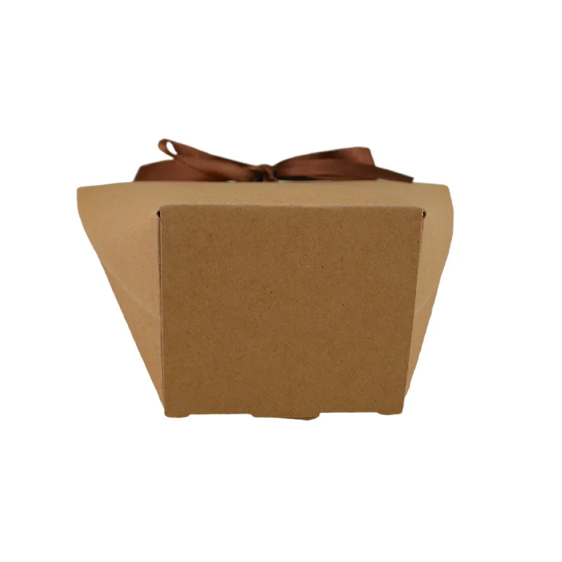10/20Pcs Blank Kraft Papier Tasche Weiß Schwarz Candy Tasche Hochzeit Gefälligkeiten Geschenk Box Paket Geburtstag Party Dekoration taschen Mit Band – Detail 7