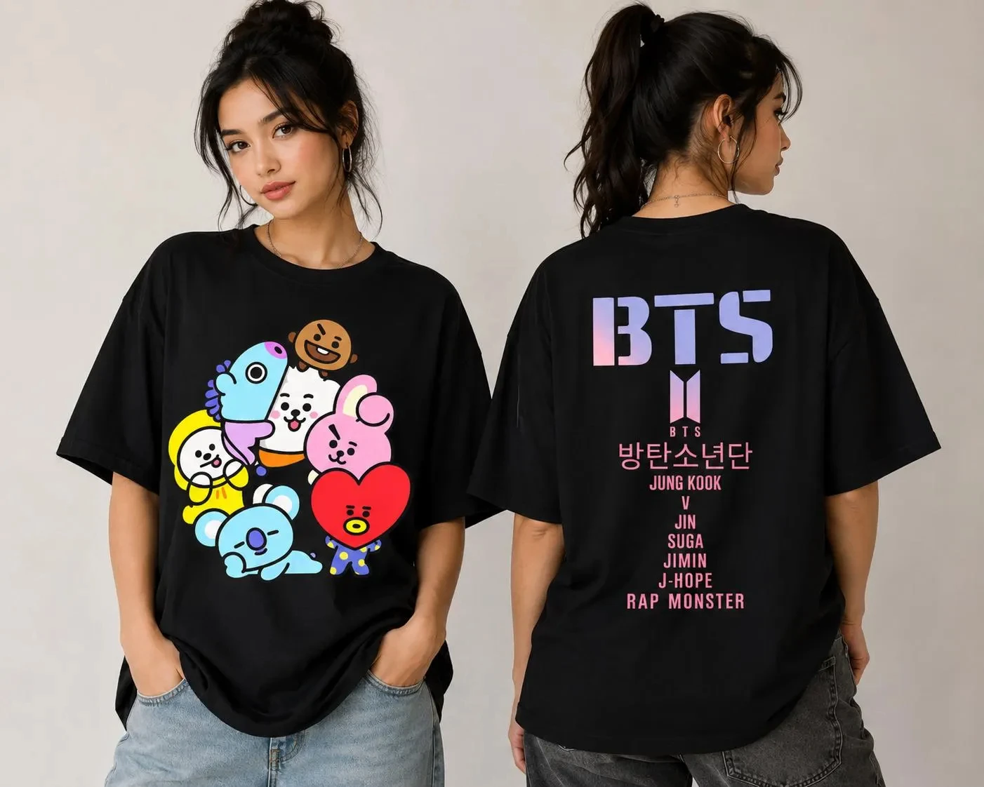 2026 KPop Global Tour Concert T-shirts Men Women Summer Cotton Clothing Casual Fashion Round Neck Short Sleeved Tee Streetwear