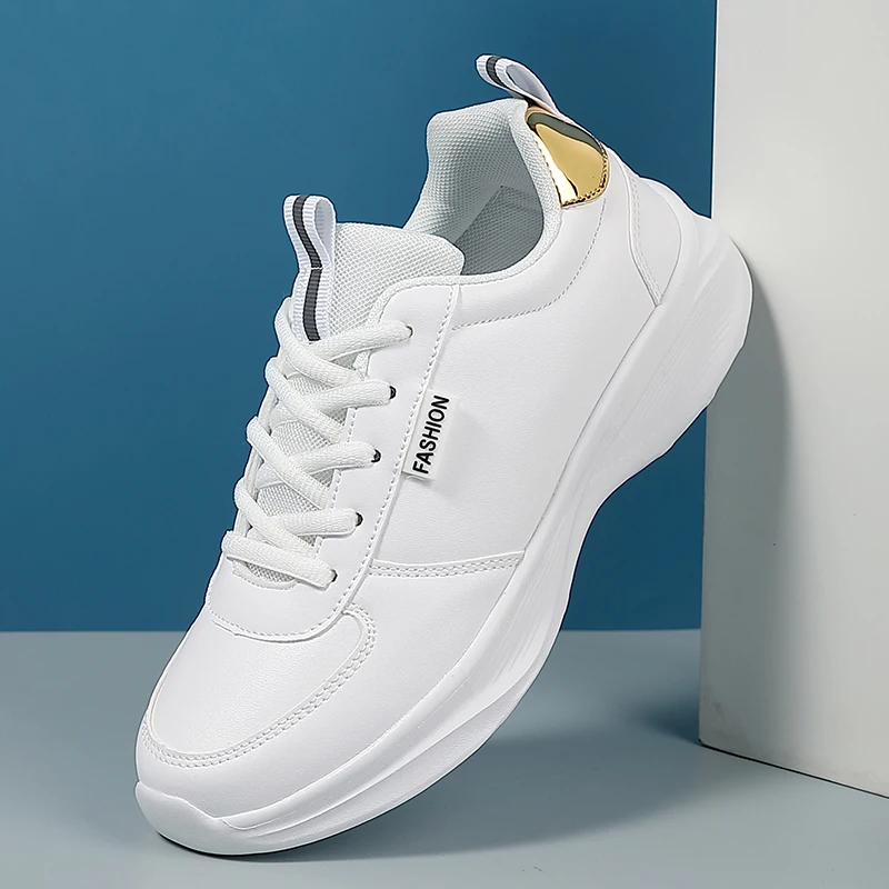 

Женские кроссовки, кожаная модная спортивная обувь, женские легкие кроссовки на шнуровке, уличная женская повседневная прогулочная обувь на плоской подошве