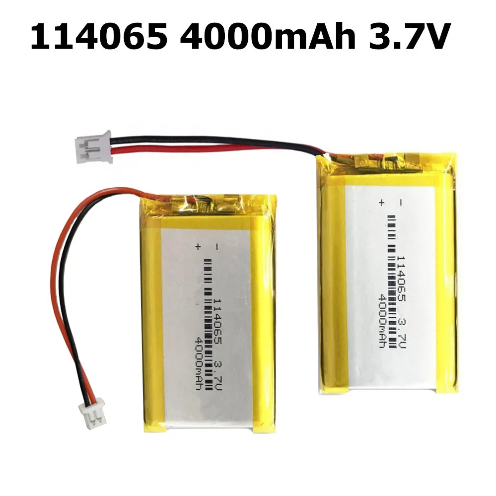 1-10Pcs 124065 Battery 4000mAh 3.7V Polymer Lithium Batteries Ph-2mm Li-po for Camera Car Logger Digital Products Photography