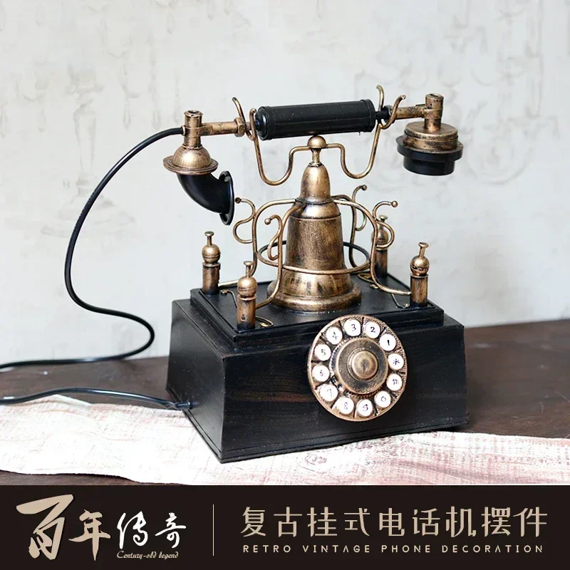 Vintage old-fashioned phone model clothing store bar cafe shop shooting props decoration nostalgic ornament