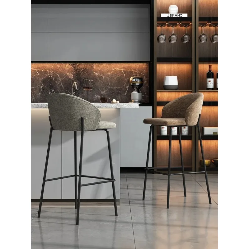 Modern Bar Chair White/Black Chair King Leather Bar Stool with Armrests Steel Gold Frame Gold Kitchen Counter