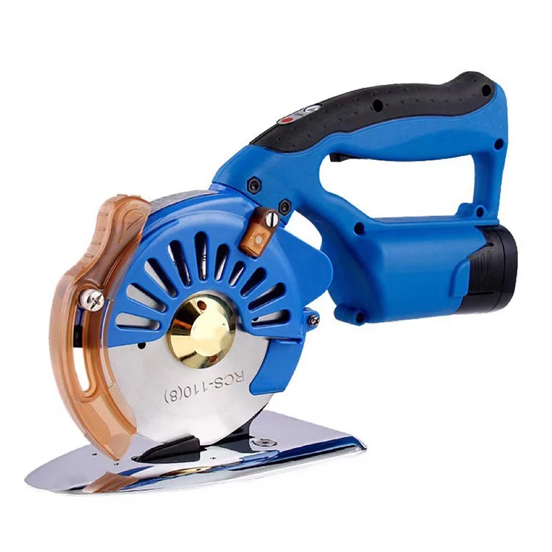 Surprise Price Rechargeable Electric Round Scissors Clothing Fabric Leather Thick Material Cutting Machine Lithium Battery Cu