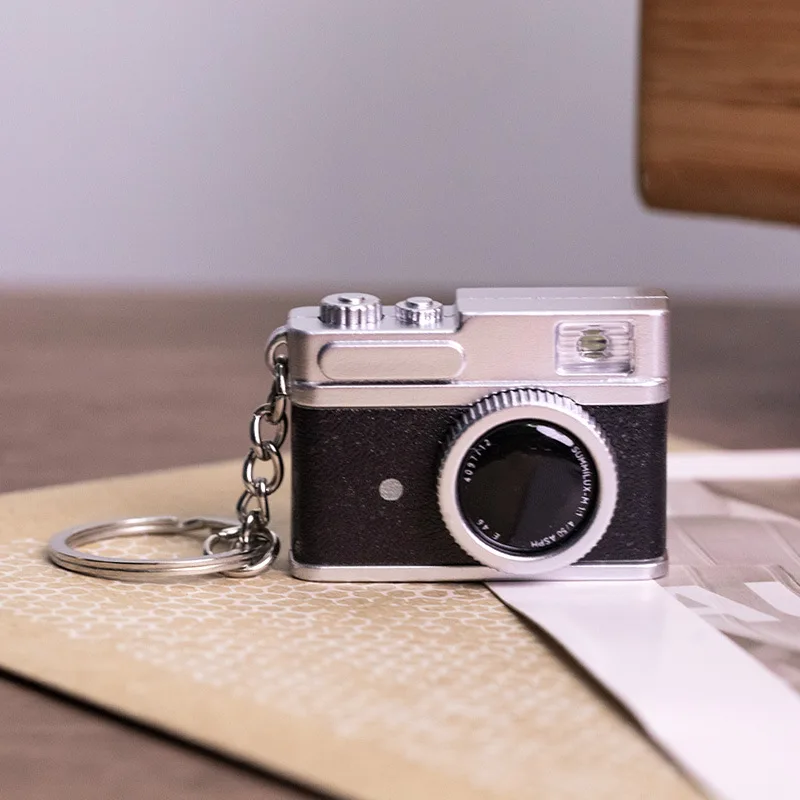 New Creative Mini Glow Baby With DSLR Camera Keychain With Flash Sound Effects Gift Toy Bag Accessories Kids Boy Gift Keychain