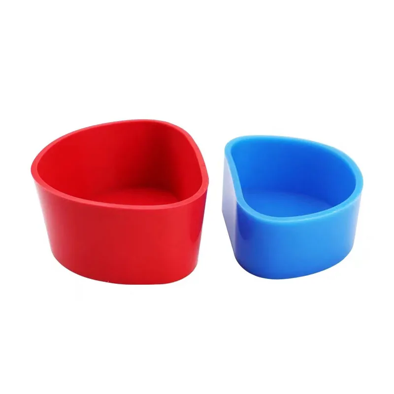 

1Pcs Denture Silicone Box Dental Orthodontic Braces Placement Box Dental False Teeth Silicone Bowl Dental Tools Red/blue