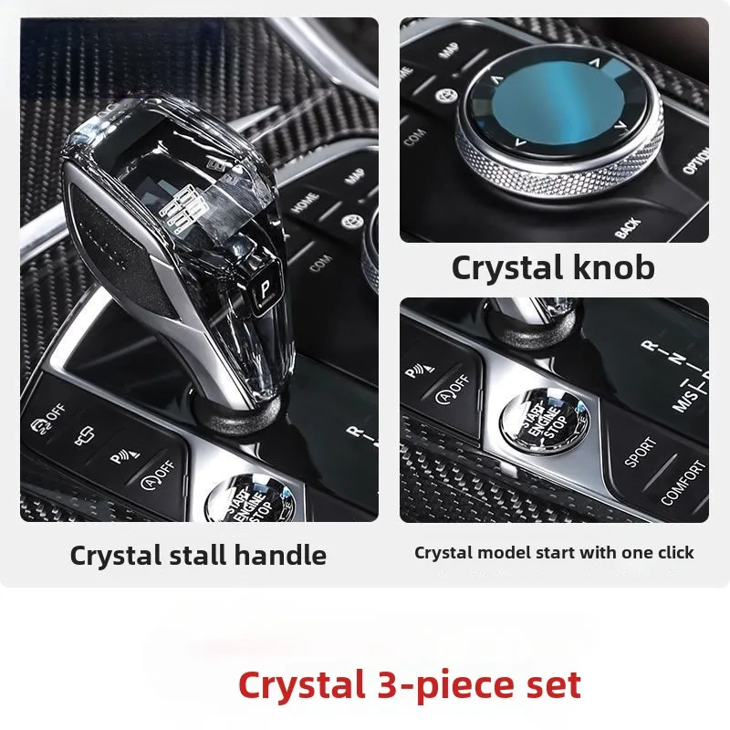 BMW Crystal gear shift knob handle lever handlball 1 2 3 4 5 6 7 X3 X4 ix3 i8 series G30 F20 F22 F30 F32 F18 F06 F01 F25 F26 i15