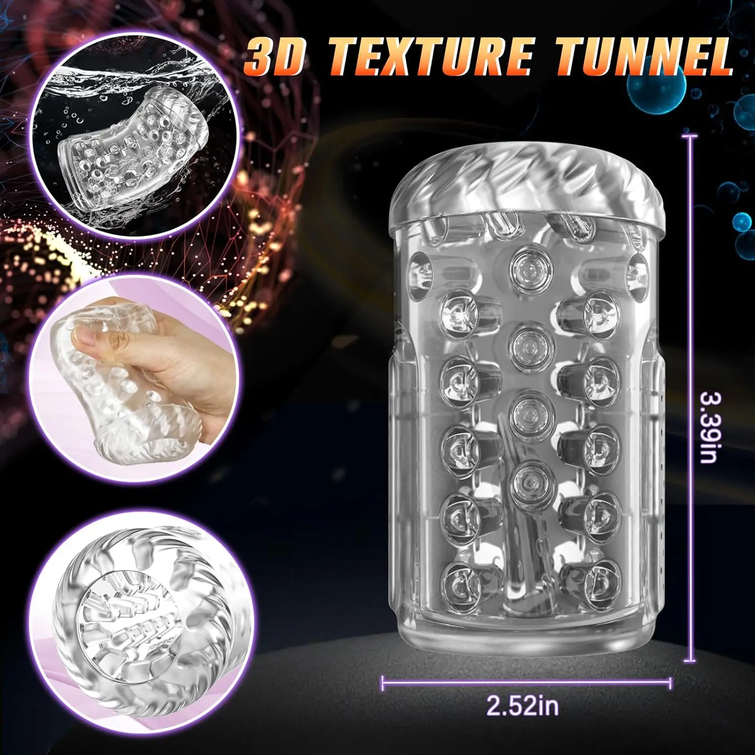 3 in 1 Automatic Male Masturbator with Vibrator and Rotating Thrusting  Licking Men Penis Trainer Adult Sex Toys 3D Textured