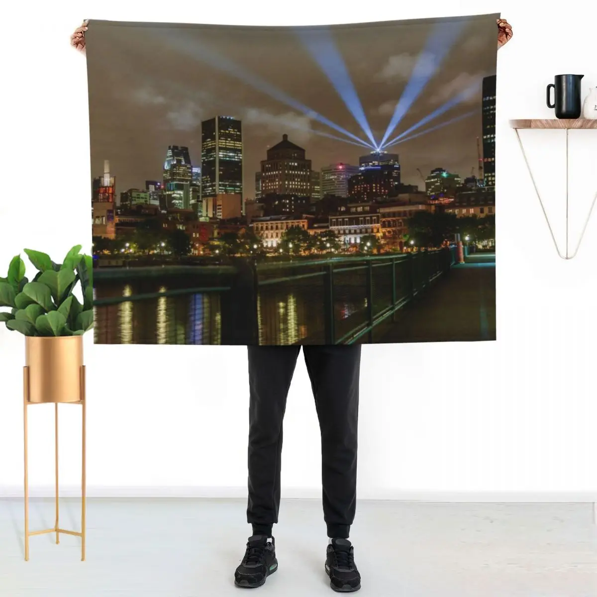 

Montreal, Canada Throw Blanket Foldable Soft Warm Blanket for Outdoor Use