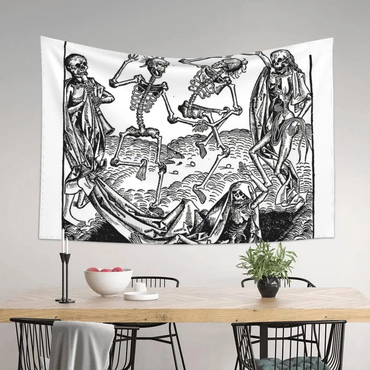 

Danse macabre - Michael Wolgemut Tapestry Home Decorators Decorations For Your Bedroom Decoration For Rooms Tapestry
