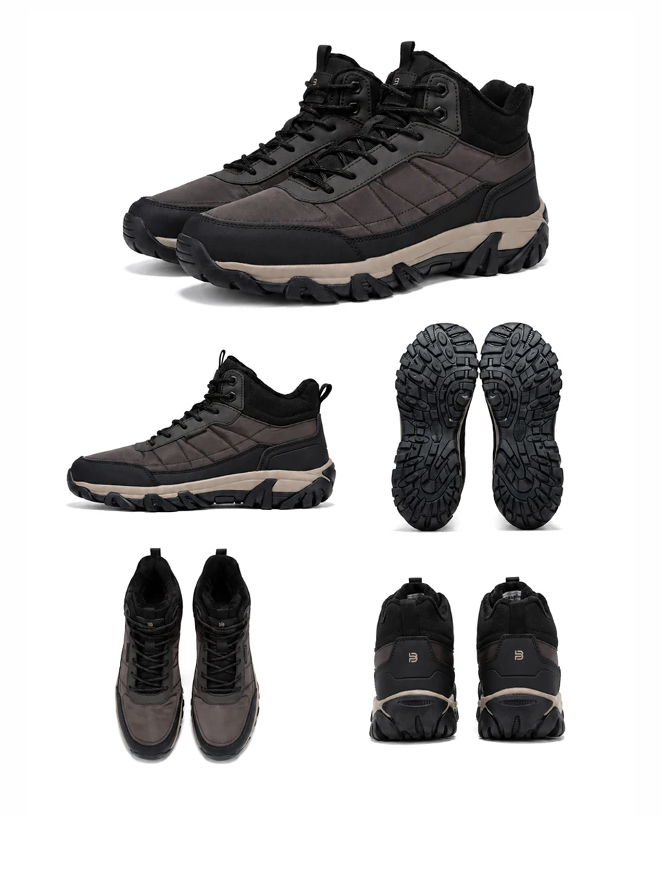 Baasploa Herren Winter Baumwollschuhe Wasserfeste Wanderschuhe Komfort Plüsch Warme Stiefel Herren Rutschfeste Neue Freizeitsneaker – Detail 18