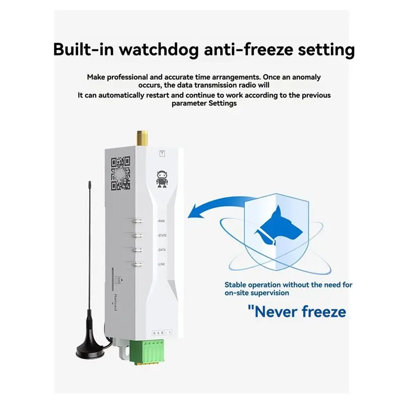 New!Industrial Grade AT Support TCEC05-485 RS485 To Ethernet Serial Server DC8-28V RS485 TCP/UDP MQTT Small Size Modbus