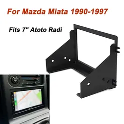 For Mazda Miata 1990-1997 Double Din Head Unit Bezel Radio Frame Decoration Cover Fits 7