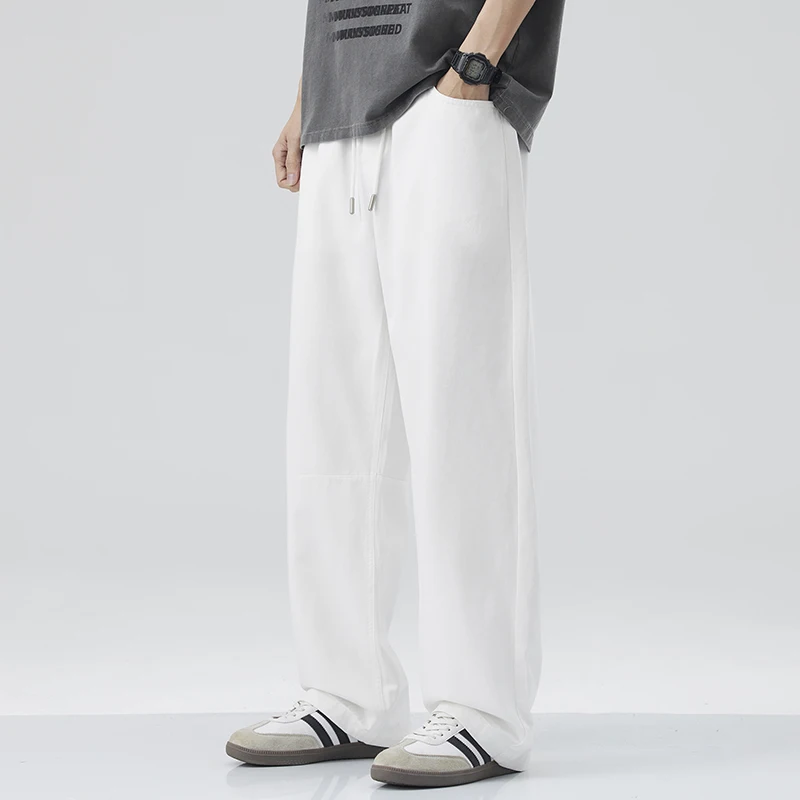 

Модные мужские повседневные брюки Ry Cool Sensation, прямые брюки свободного кроя, весенне-летние новые брюки из смеси хлопка