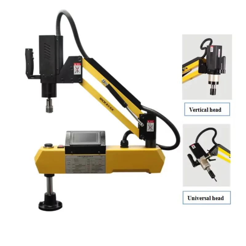 

Universal Electric Tapping Machine Touch Screen Flexible Arm Drilling Threading Machine