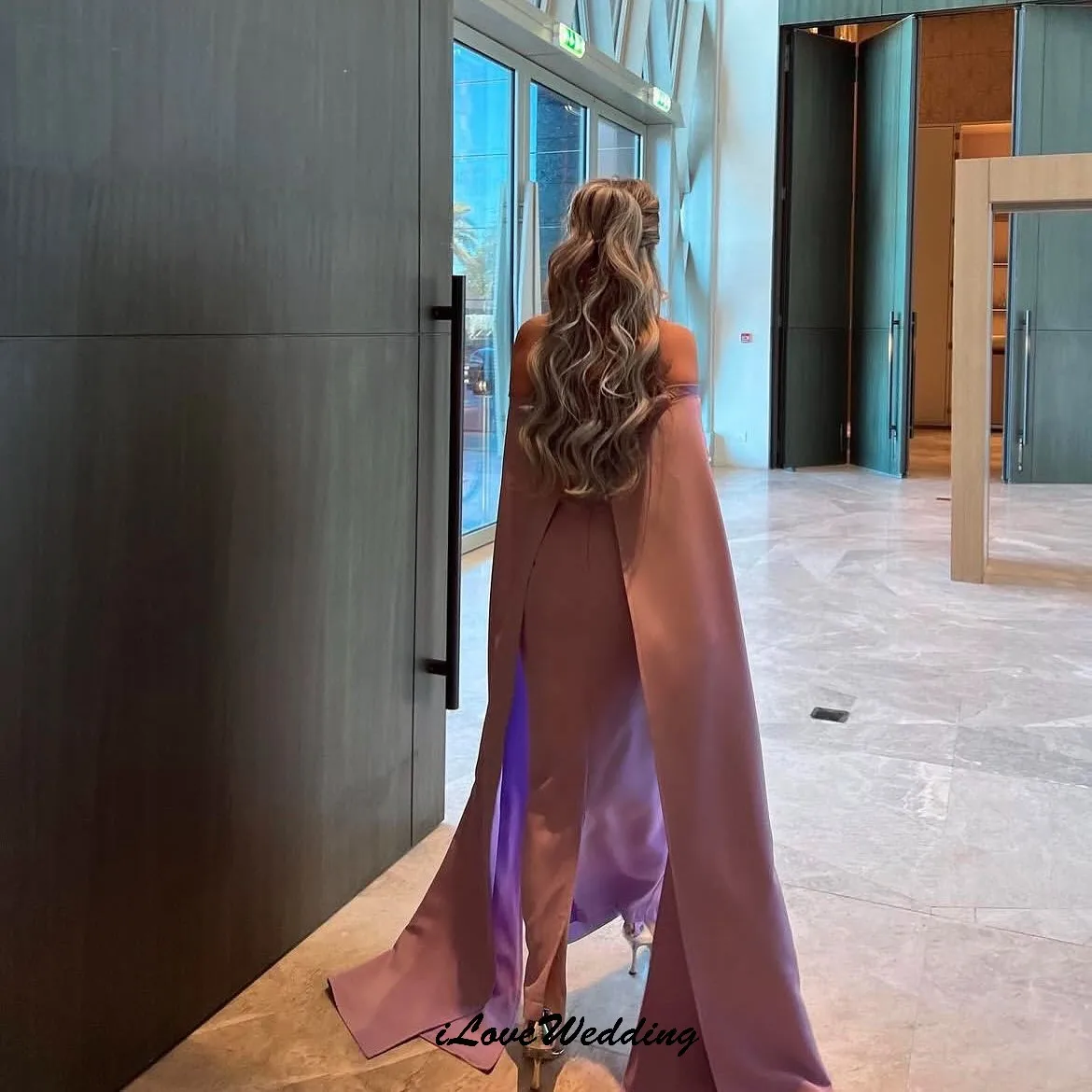 Fioletowe Sukienki Wieczorowe z Odkrytymi Ramionami 2025 Satynowa Syrena Elegancka Suknia Ślubna na Przyjęcie dla Kobiet Suknie Formalne Gala Szyte na Miarę