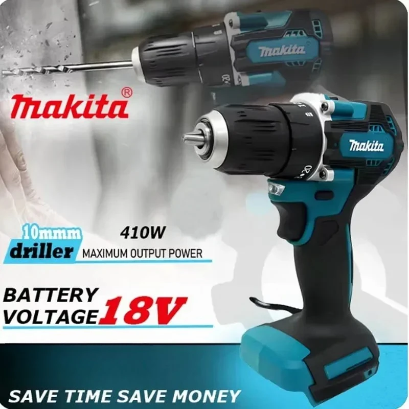 

Аккумуляторная ударная дрель-шуруповерт Makita DHP487 с бесщеточным двигателем, высоким крутящим моментом, 18В, с батареей
