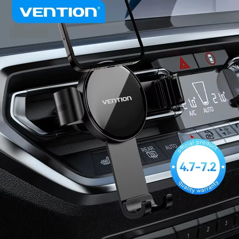 Vention Car Phone Holder for iPhone 12 13 Pro Xiaomi Air Vent Car Phone Stand for Huawei Auto Vent Mount Gravity Holder Stand