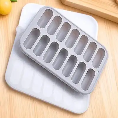 

1pc Silicone Cube Tray Mold For Baking Diy Sausage Chocolate Kitchen Tool Freezer Storage Easy Clean Fondant