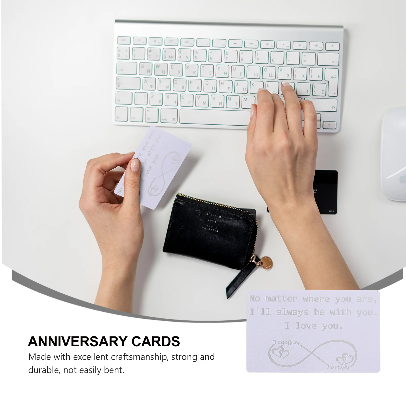 Karta z klipsem na pieniądze Karty podarunkowe na Walentynki Miłość Miss Business dla sprzedawców Portfele męskie