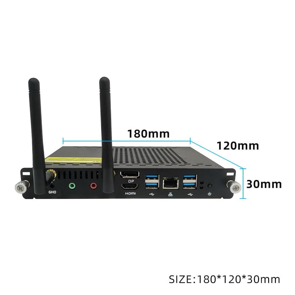 Mini computador OPS padrão internacional, i5, 7300HQ, DP, HD-MI, 4K Display, módulo X86 OPS para escritório, escola, tudo em uma tela de toque