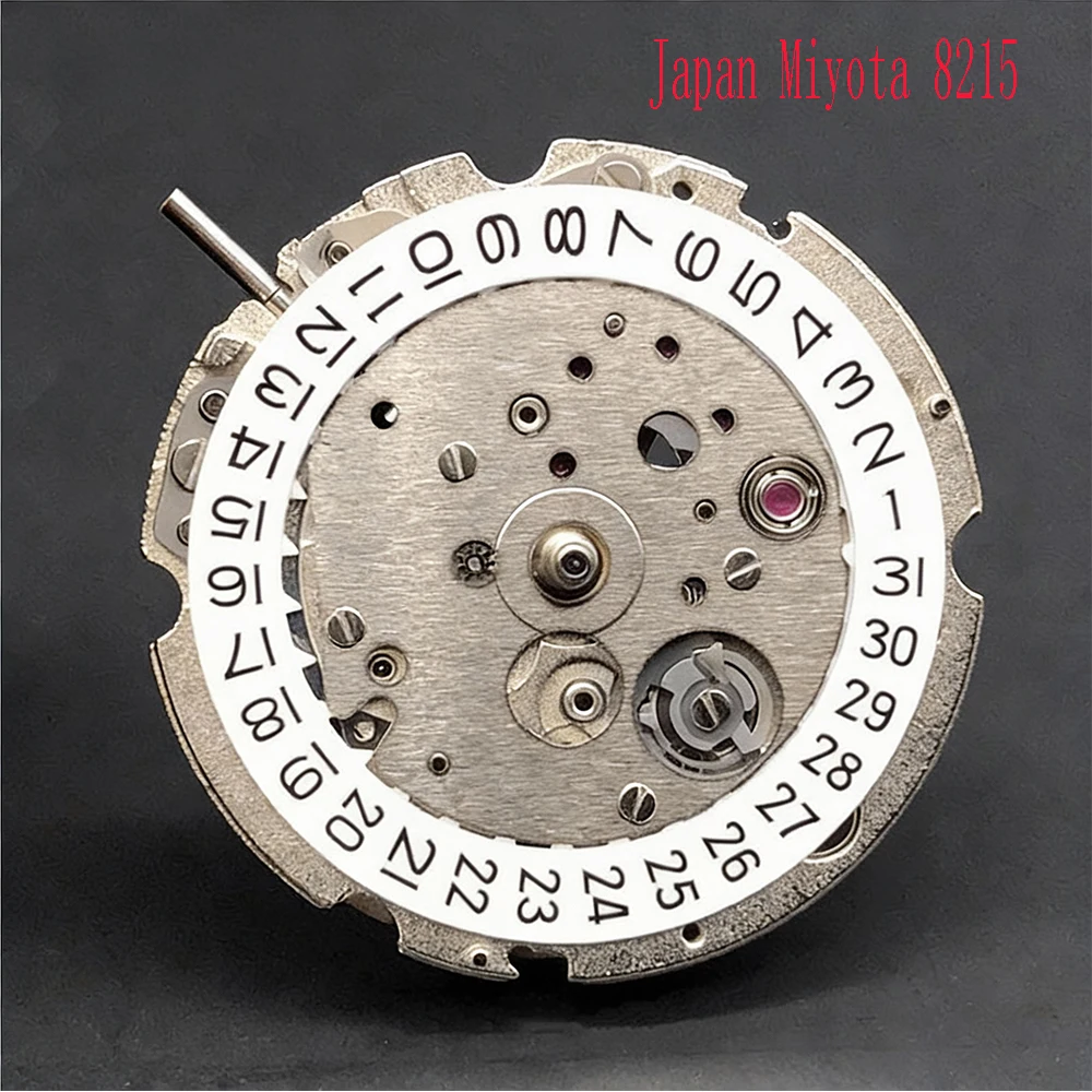 Movimiento de reloj japonés Miyota 8215, mecanismo de reemplazo automático, 21 joyas, piezas de herramientas de alta precisión, accesorios de repuesto para reloj