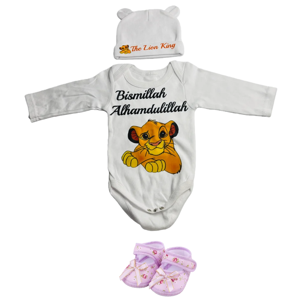 

Милый детский комбинезон с мультяшным рисунком, свободные штаны, детская шапочка, детская обувь, костюмы для ползания для мальчиков и девочек, комплекты с короткими штанами, 0-6 месяцев.