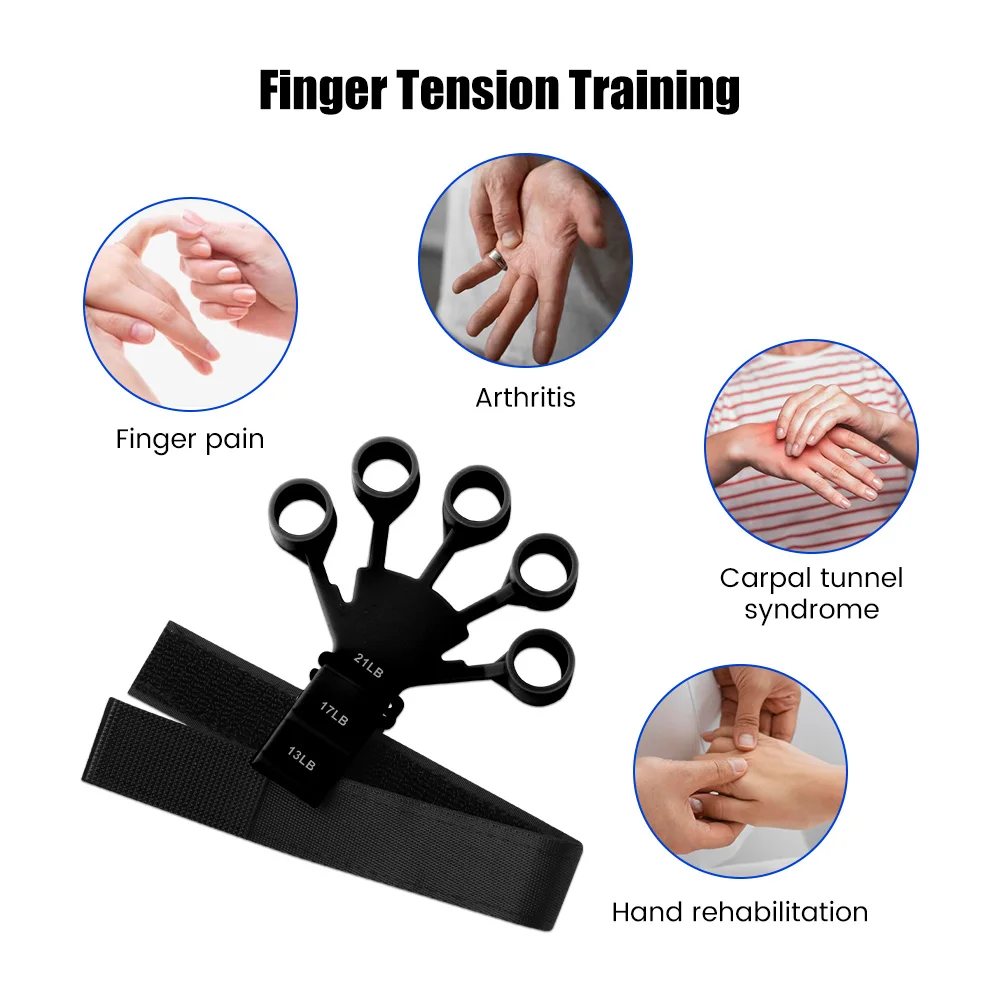 Silicone Finger Expander Finger Gripper Exerciser Finger Training Stretcher Exercise Hand Strengthene Recovery Physical Tools