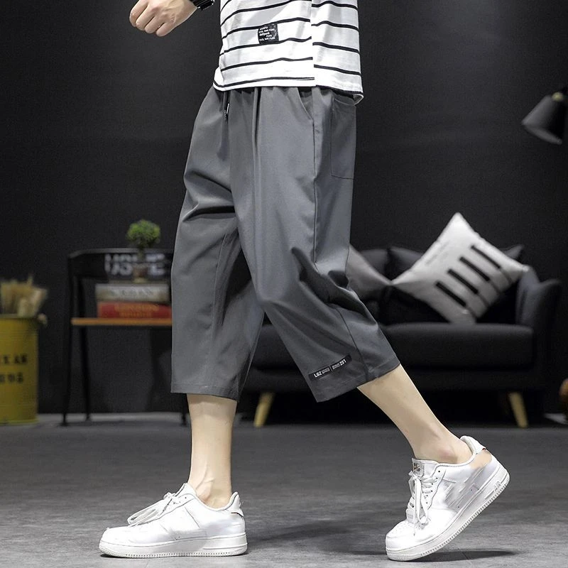 

Summer Pet Groomer Work Clothes Capri Pants Loose Anti Static Breathable Viscose Filament Cropped Pants M/L/XL/2XL/3XL/4XL/5XL