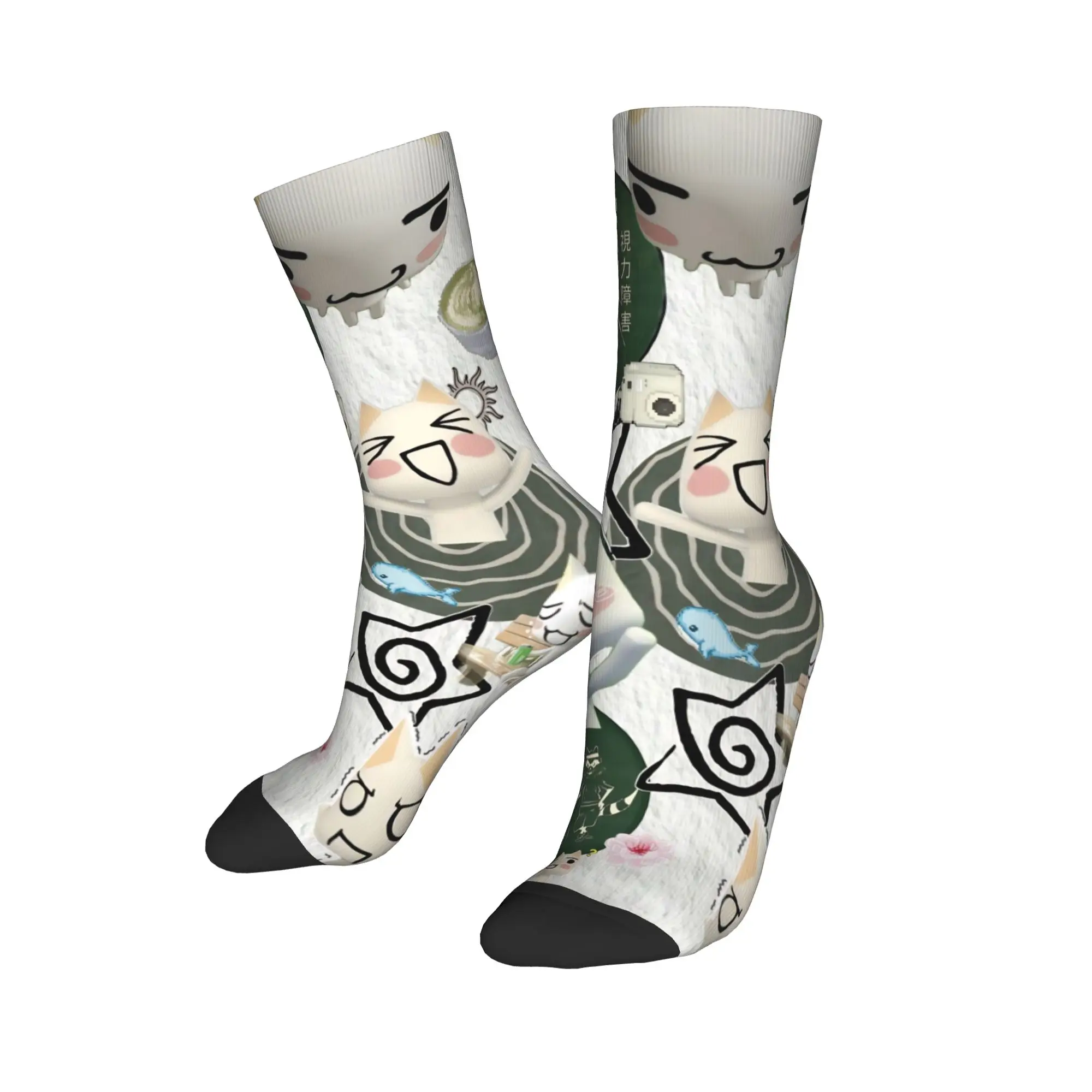 جوارب Inoue Toro جوارب مضادة للانزلاق للزوجين جوارب رياضية دافئة وناعمة للجري جوارب بتصميم قوطي للخريف