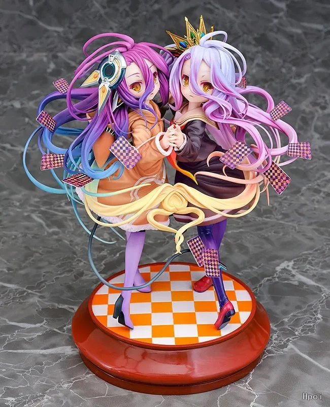 Phat! No Game No Life NGNL Zero Shiro and Schwi Dola Anime Figure Model Toy Original Genuine