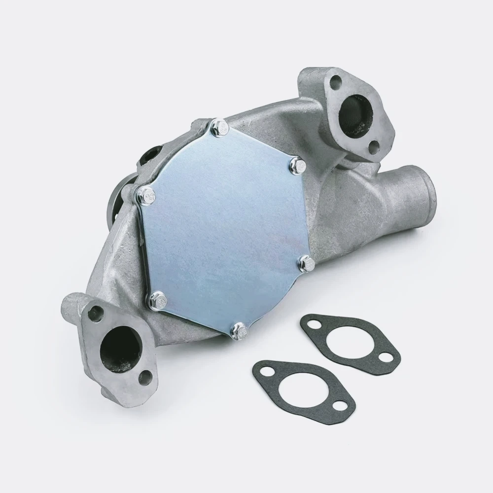 ZF-F Bomba  Agua Corta  Aluminio  Alto Volumen con Impulsor Recto PCE195.1010.01 para Chevy 454 - 40% Más Flujo  Refrigerante, L