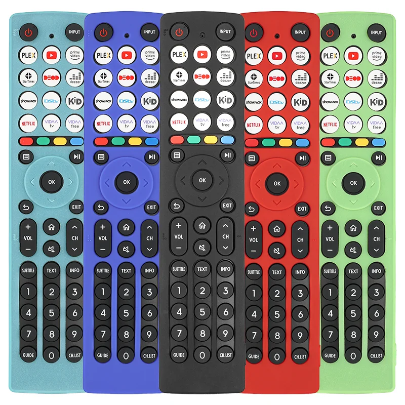 Silicone Remote Control Case Compatible With Hisense EN2J36H TV Remote Shockproof Protective Shell Cover With a Lanyard