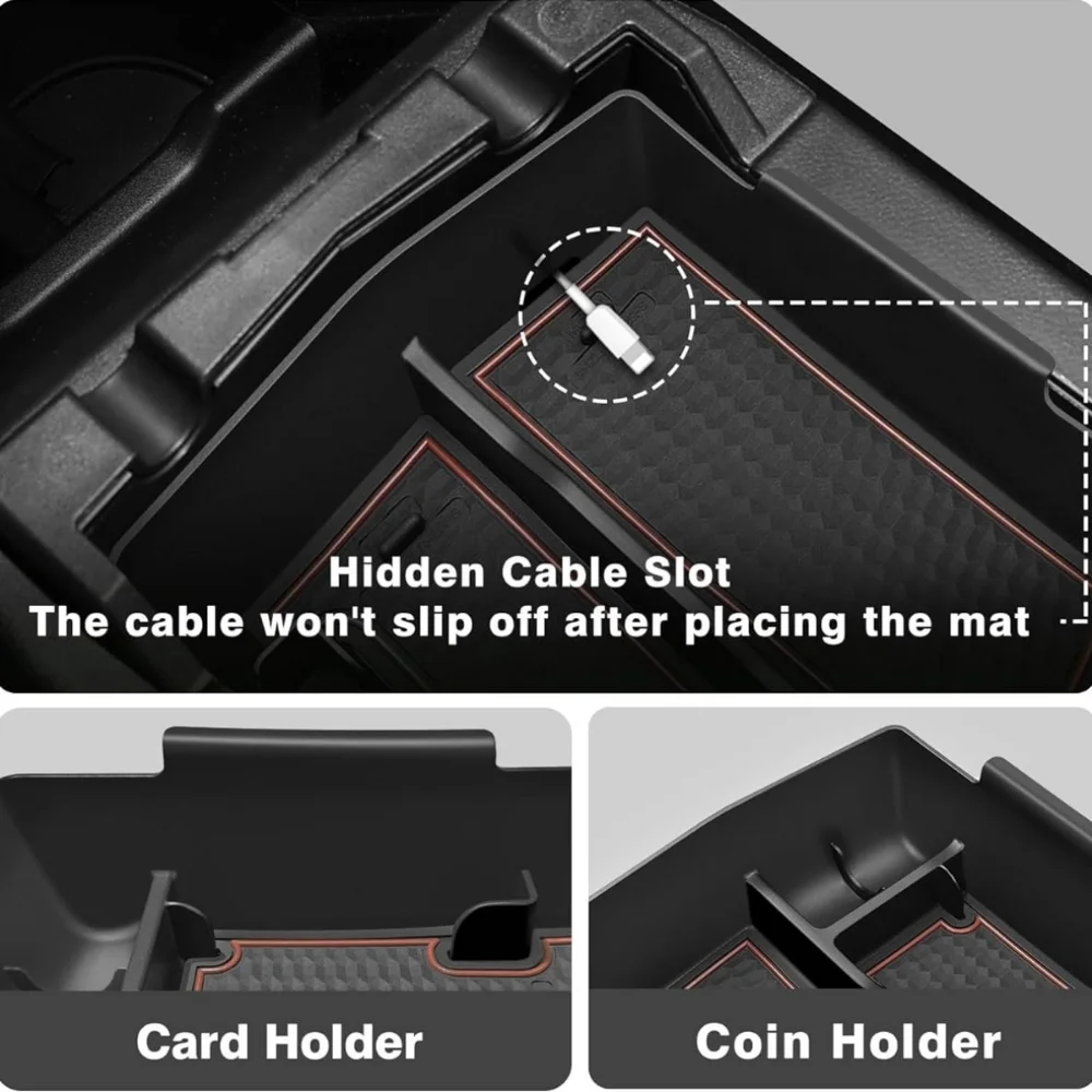 لسوبارو فورستر 2025 وحدة التحكم المركزية صينية مسند الذراع مقسم دائم ABS صندوق تخزين وظيفي اكسسوارات السيارات الداخلية