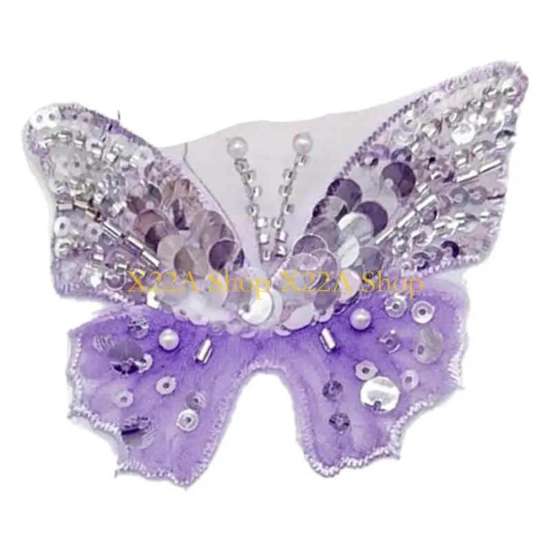Bướm bắt mắt độc đáo Tulle Tulle Offrique Trang trí cho váy dạ hội trang phục quần áo Decors Bản vá may
