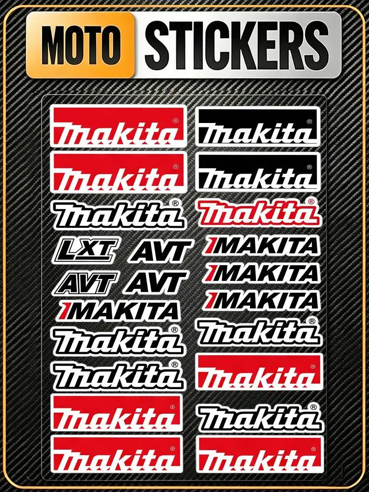 For MAKITA Multi Scene Waterproof Reflective Scratch Cover Stickers Fit Auto Motorcycle Helmet Refrigerator Water Cup