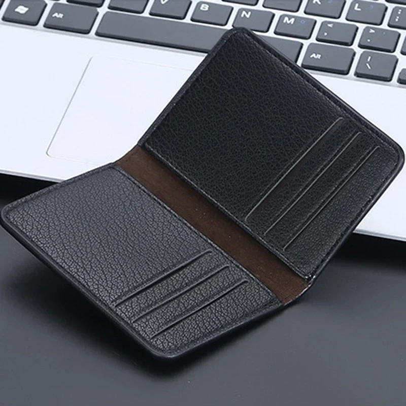 Baellerry New Men Short Wallets Mini Credit Card Holder Luxury Male Slim Purse High Quality ID Card Case