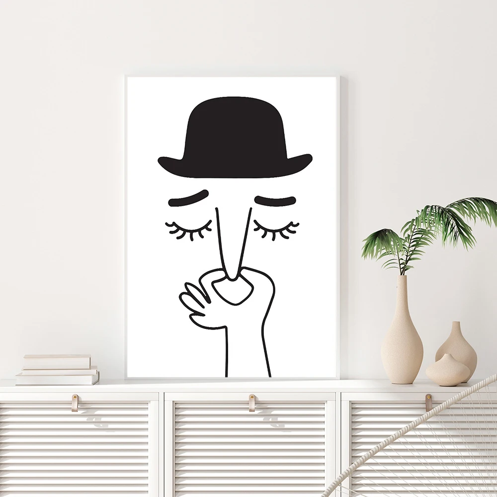 Bathroom Art Hilarious Charlie Chaplin Plugging His Nose Toilet Print Poster Modern Minimalist Bathroom Wall Decor Canvas Pic