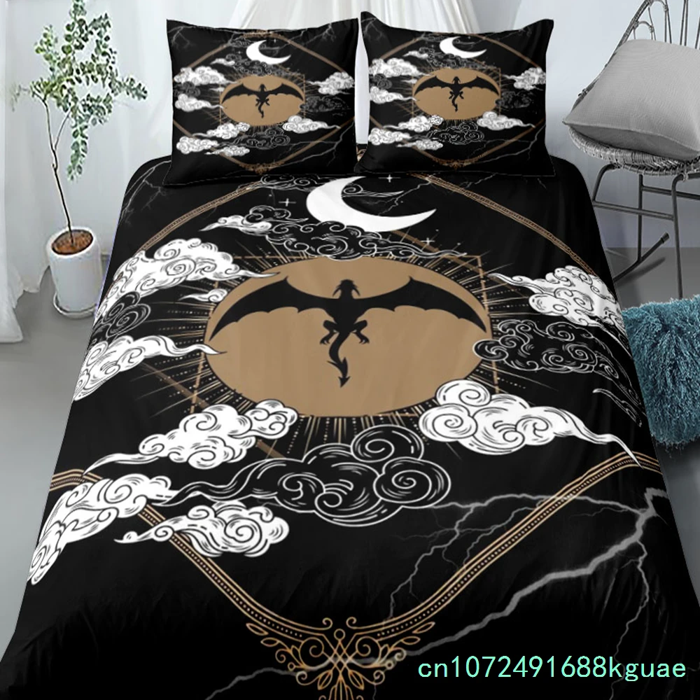 Fourth Wing Bedding Set King Queen Double Full Twin Single Size Duvet Cover Pillow Case Bed Linen Set