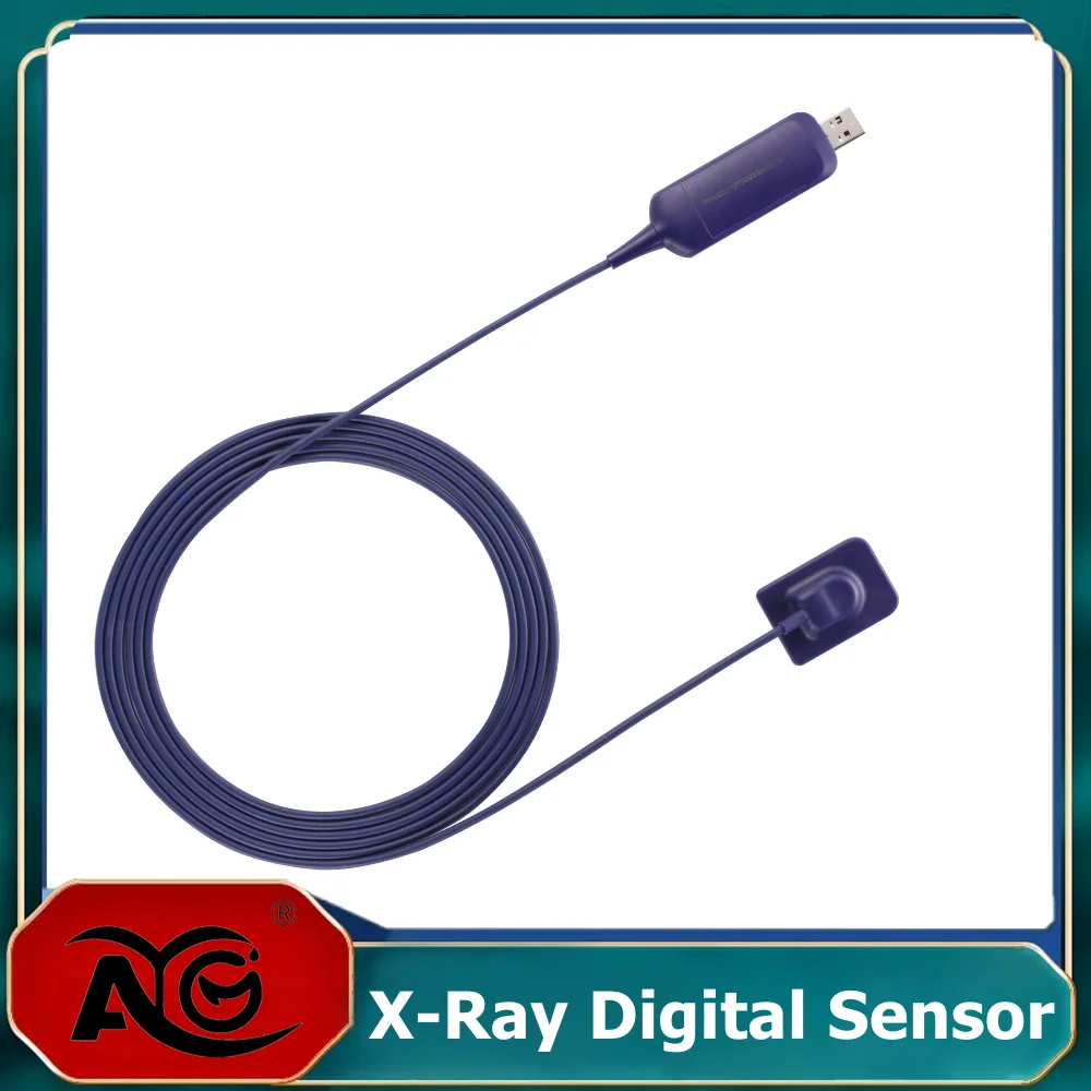 AG Dental X Ray Sensor Ultra-thin Fast Transmission Digital Sensor RVG IP68 Grade Cable Imaging System Dentist Equipment