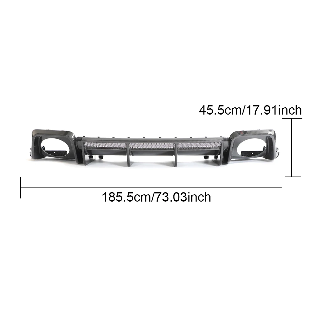 Diffusore per labbro posteriore in fibra di carbonio a secco Prepreg R8 per Audi R8 V10 2023