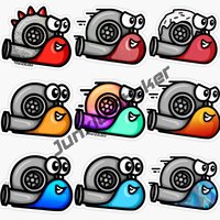 Psshh Turbo Sticker Donuts Turbo Slap Decal PSSHH Snail Turbo Vinyl Stickers Motorcross Car Decal Reflec Racing Stickers