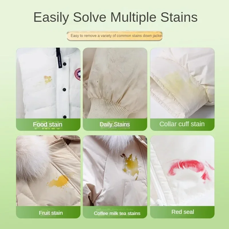 Piumino Pulizia a secco Spray Downwear Detergente Agente Detergente a secco Olio Smacchiatore Piumino Abbigliamento Schiuma Liquido per la pulizia