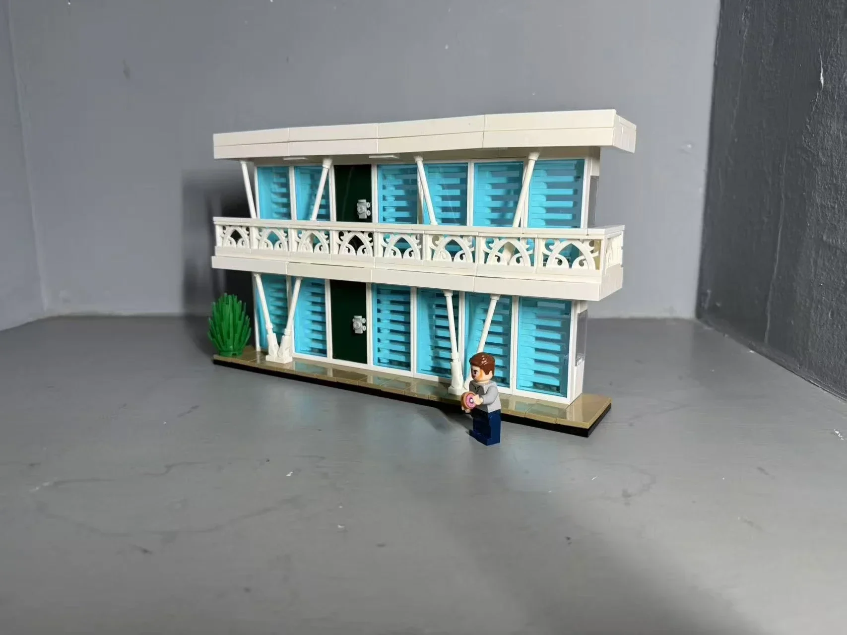 

Популярная модель фильма Moc Dexter's Apartment Копия трофейной коробки Модульная технология Подарки Праздник Сборка Детские игрушки Костюм