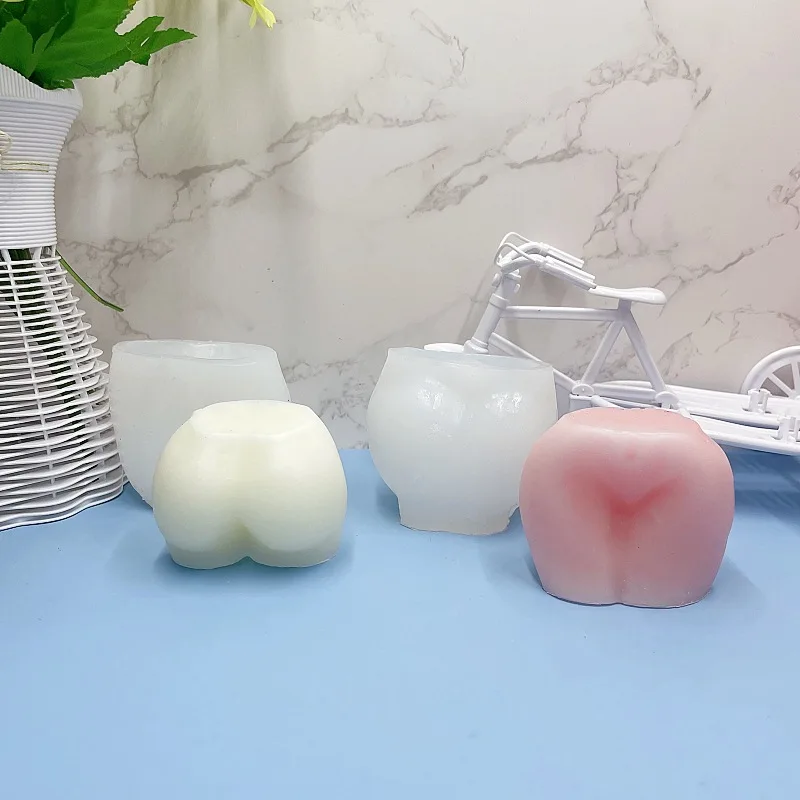 Human Body Silica Gel Ass Mold Aromatherapy Candle Plaster Decoration Epoxy Handmade diy Mold