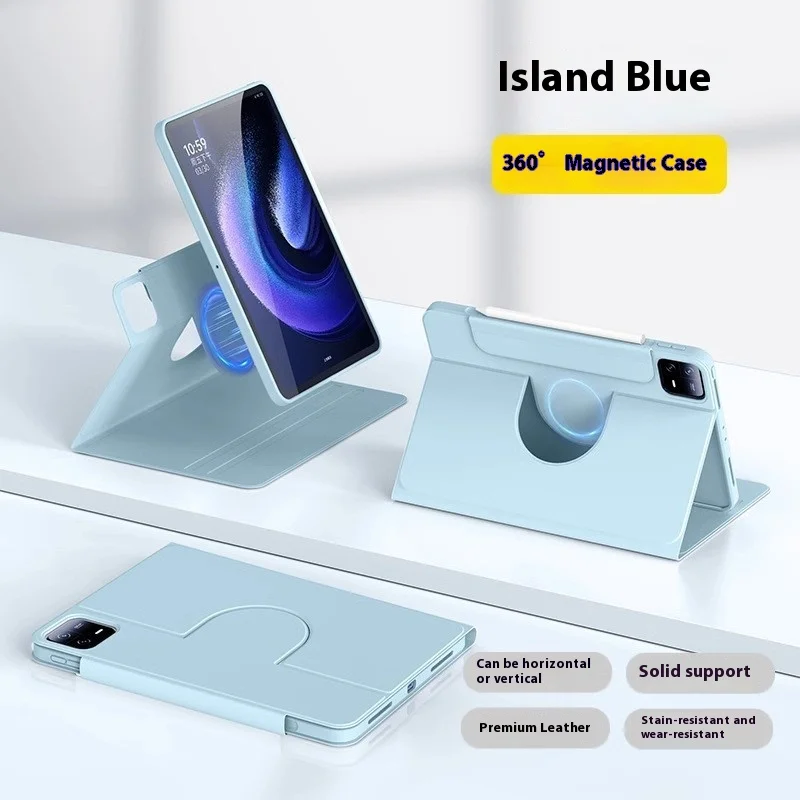 iPad Air 11 pouces 2025 M3/2024 M2/Air 7e, 6e, 5e, 4e générations (2025/2024/2022/2020) Étui avec support 10,9 pouces avec 360 °   rotation