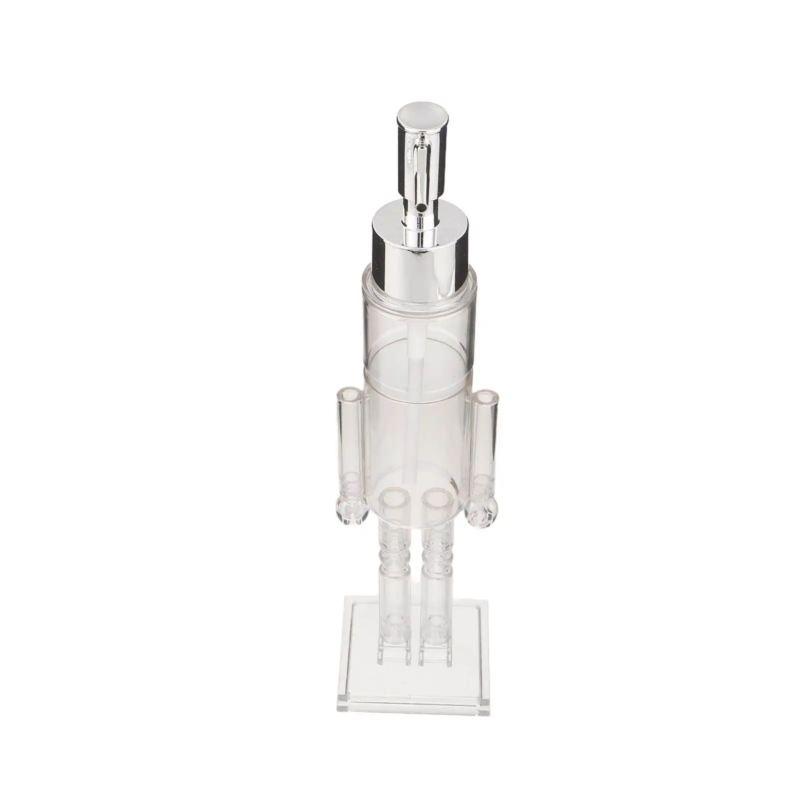 Refillable Nutcracker Soap Dispenser 100Ml Transparent Holiday Hand Wash Pump Bottle Christmas Bathroom Kitchen Soap Dispenser
