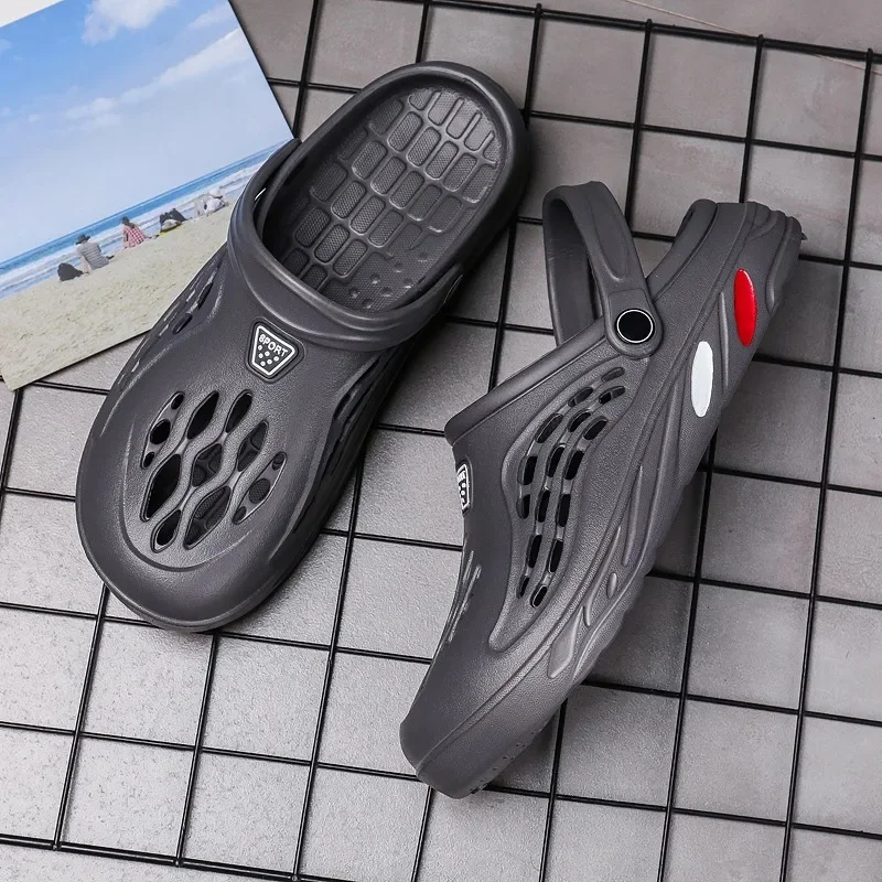 Plus Size 47 48 49 Men Summer Clogs Sandals EVA Slippers Men and Women Garden Shoes Beach Sandals Couple's Outdoor House Slides