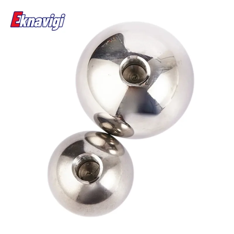 5PCS 304 Stainless Steel Ball Metric Threaded Perforated Steel Ball Ball Nut Metal Ball Head Tapping Round Ball